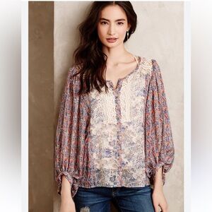 EUC❤️‍🔥SALE❤️‍🔥Anthropologie HD in Paris bohemian top